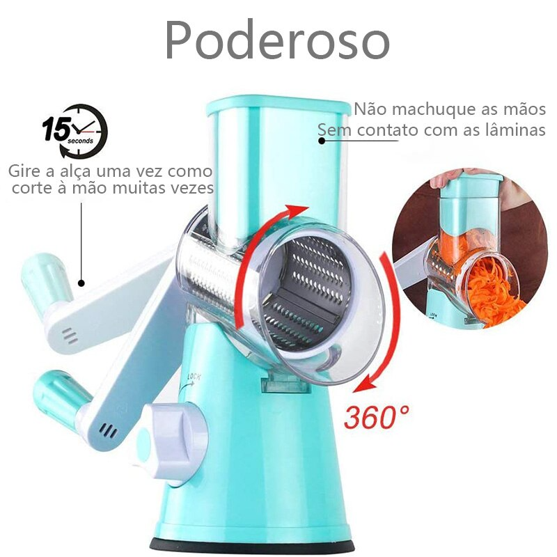 CutterPro™ - Cortador e Fatiador de Legumes Multifuncional 3 em 1