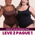 2 Bodys Shaper Canelado - Compre 1 Leve 2