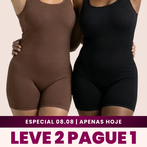 2 Macaquinhos Shaper Canelado Redutor de Medidas | Compre 1 Leve 2
