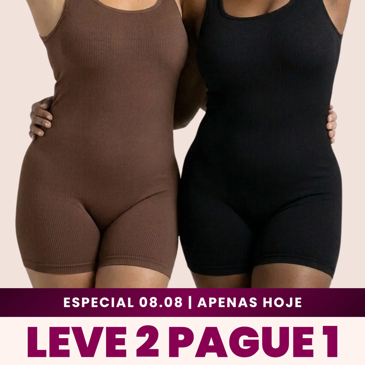 2 Macaquinhos Shaper Canelado Redutor de Medidas | Compre 1 Leve 2