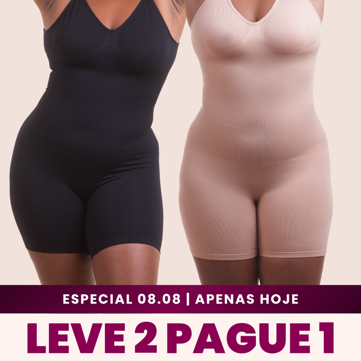 Soft Skin - Macaquinho Modelador Redutor de Medidas - Compre 1 Leve 2