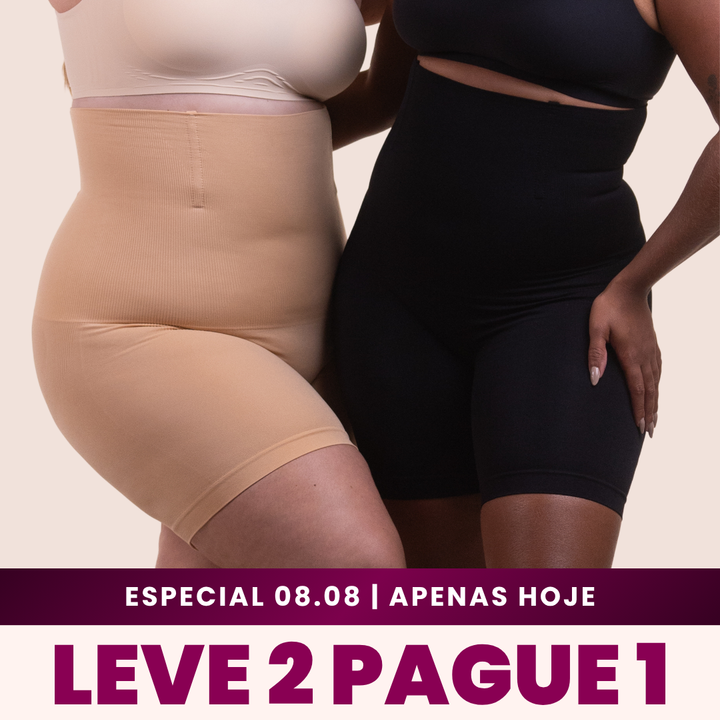 2 Up Shapers - Bermudas Modeladoras que Não Enrolam - Compre 1 Leve 2