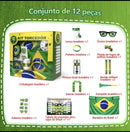 Kit Exclusivo Torcedor Brasil Copa 2026 - 12 Itens Completo