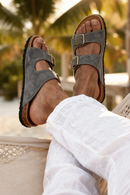 Sandália Masculina Santorini Camurça