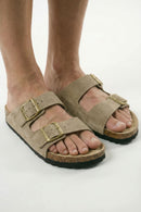 Sandália Masculina Santorini Camurça