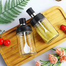 Kit Porta Temperos e Condimentos de Vidro com Tampa e Colher Embutida - Entrega Grátis