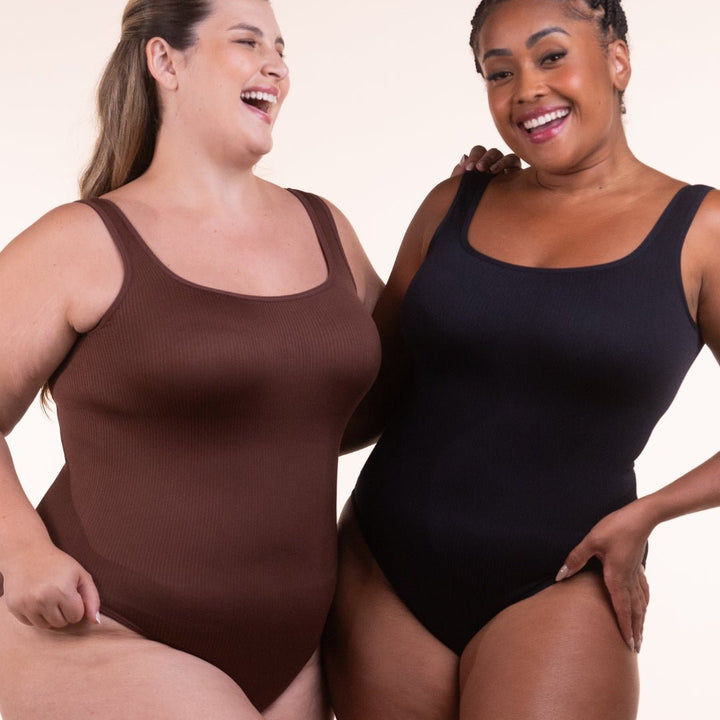 2 Bodys Shaper Canelado - Compre 1 Leve 2