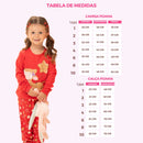 Kit 4 Peças Pijama Infantil Manga Comprida