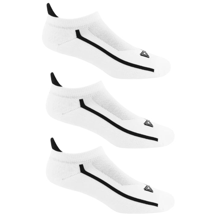 KIT 3 PARES DE MEIAS SUPER BRANCAS SPORT SOQUETE