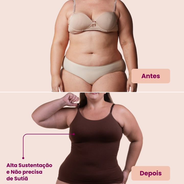 Cami Shaper - Camiseta Modeladora 3 em 1
