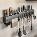 SuportFlex - Suporte de Ferro Para Armazenamento De Facas Ganchos Talheres Utensílios De Cozinha - Entrega Grátis